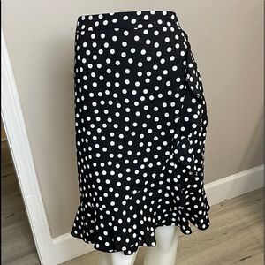 NEW Karl Lagerfeld Paris Polka Dot Skirt size 8